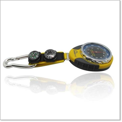 Bergsteigen vermischen Thermometer mit Höhenmesser-Barometer-Kompass für Freien