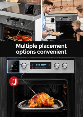 Vier Sonden-Digital-Augenblick las drahtlosen Fleisch-Thermometer Grill-Fleisch-Thermometer-Bluetooths