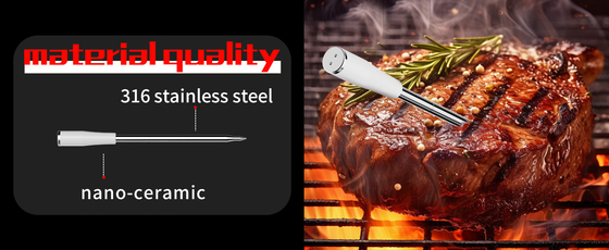 Neueste drahtlose Bluetooth-Bbq-Thermometer IPX8 Wasserdicht Haushaltsmittel-Temperaturregler für Rauchergrill