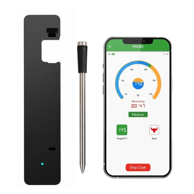 Amazon Hot Sale Fleischthermometer Wireless Probe App Steuerung Smart Thermometer mit langer Reichweite Für Ofen, Grillen