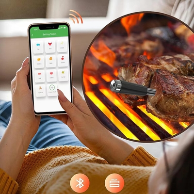 Neueste drahtlose Bluetooth-Bbq-Thermometer IPX8 Wasserdicht Haushaltsmittel-Temperaturregler für Rauchergrill