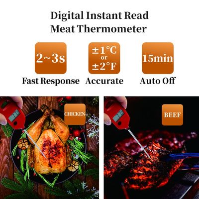 IP67 Wasserdicht Instant-Lesen Digitaler Fleischthermometer SS 304 Sonde Küchenthermometer Temperatur Gadget Für Bbq Kochen