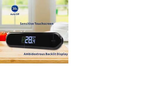 IPX7 Wasserdichtes, digitales, sofort lesbares Fleischthermometer USB-Ladung Großes LCD-Display Grill Lebensmittelthermometer