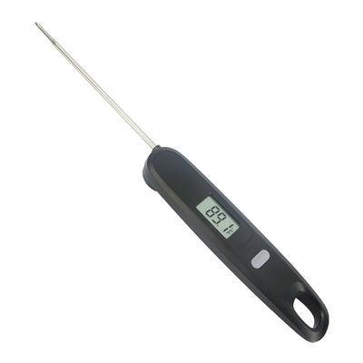 Klappbares, sofort lesbares Fleischthermometer Wasserdicht IPX7 Lebensmittelthermometer Digitale LCD-Hintergrundbeleuchtung zum Kochen