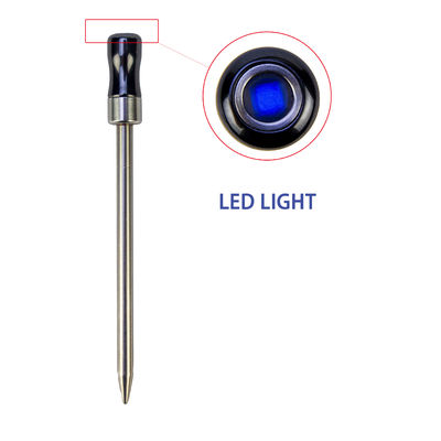 Digitaler BLE Bluetooth drahtloser Doppelnadel-Fleischthermometer 50m APP Überwachungstermometer Smart Alarm Grillthermometer