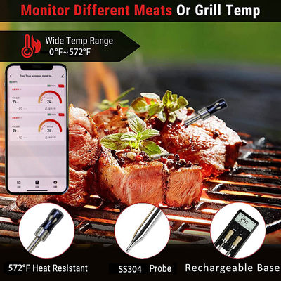 Digitales drahtloses Fleischthermometer Bluetooth Fernbedienung Tuya App Monitor Smart BBQ Thermometer Temperaturmessgerät
