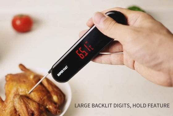 InstaProbe (weniger als.6 Sekunden) Professionelles Fleischthermometer Digital, Instant-Reading-Thermometer mit OLED-Display, IP67 wasserdicht für Grill, Grill, Kochen, Rauchen, Heimbrauerei, NSF zertifiziert