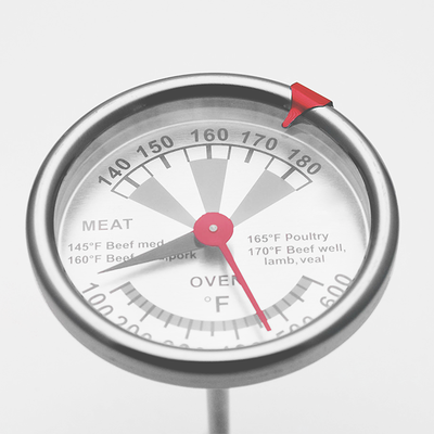 Edelstahl-Bimetall industrieller Oven Thermometer 100F - 600F Oven Temperature Range