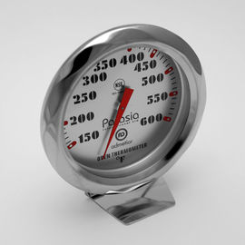 Wasserdichtes Ofen Temp-Thermometer-Silber mit Edelstahl-Klemmbock