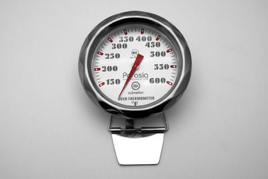 Wasserdichtes Ofen Temp-Thermometer-Silber mit Edelstahl-Klemmbock