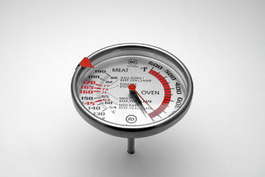 Edelstahl-Bimetall industrieller Oven Thermometer 100F - 600F Oven Temperature Range