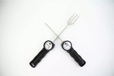 Augenblick las Körper-Form-Fleisch-Thermometer-Gabel Trident BBQ Werkzeuge gebogene