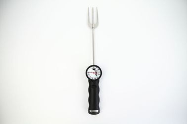 Augenblick las Körper-Form-Fleisch-Thermometer-Gabel Trident BBQ Werkzeuge gebogene