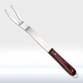 3 Stücke BBQ Bbq-Gerät-Ausrüstungs-hölzerne Griff-Spachtel-Gabel-Zangen-einfach sich zu waschen