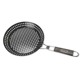 Nicht bearbeitet Stock-runde Form BBQ faltbaren Rost-den beständigen Grill-Korb der Röstungpan