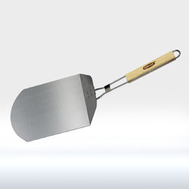 Silberner Farbgrill-Gerät-Satz, rostfreie Pizza-Schale mit faltendem Bambusgriff