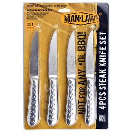 4 PCS BBQ-Werkzeuge 10" Längen-Küchen-Edelstahl-Transchiermesser-Satz