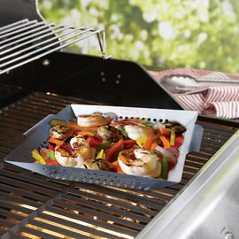 Hochleistungsedelstahl-Grill-Wok im Freien, multi Werkzeug BBQ groß für Veggies