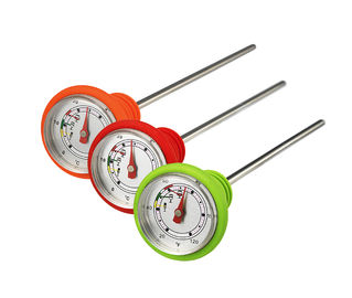 Augenblick las Tee-Kaffee-Wein-Thermometer mit bunten Silikon-Kästen