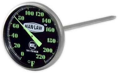 Sicherer runder Grill-Augenblick las Küchen-Thermometer 1,6" Skala-Größen-Leichtgewichtler