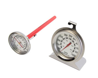 Kochender Thermometer-Satz Edelstahl BBQ mit Glühen in den dunklen Skala