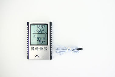 12 Monate Batteriedauer-Innenthermometer-Wetterstations-Form-Indikatoruhr-im Freien