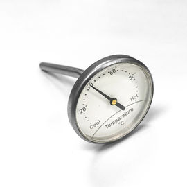 Verbogener Kessel-Warmwasserbereiter-Thermometer, fasten gelesener Thermometer 1,6" Skala-Größe