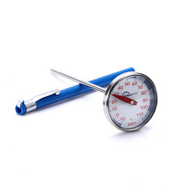 Las rostfreies Bimetall gebratener Augenblick BBQ-Thermometer mit blauer Farbwohnung