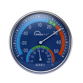 Rahmen-drahtloses Innenthermometer-Hygrometer-im Freien hohe Genauigkeit des Metallth101