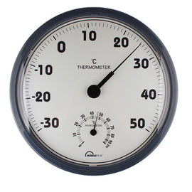 Runder eleganter Innenthermometer im Freien mit Temperatur/Hygrometer-Lesung