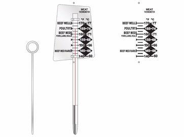 Schokoladen-Kaffee-Glaszuckerthermometer-Spülmaschinen-Safe für maximale Hygiene