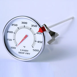Wasserdichte Edelstahl-Süßigkeit frittieren Thermometer 2,7" kleines Maß