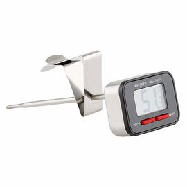 Augenblick las wasserdichte Digital-Thermometer-Schwarz-Farbe mit Sonde der Falten-IPX4