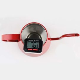 Augenblick las wasserdichte Digital-Thermometer-Schwarz-Farbe mit Sonde der Falten-IPX4