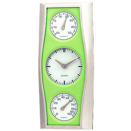 Ummauern Sie den Barometer-Innenthermometer im Freien, der nach Hause/hängen, Büro-Metallmaterial