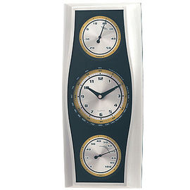 Ummauern Sie den Barometer-Innenthermometer im Freien, der nach Hause/hängen, Büro-Metallmaterial