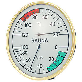 Metallkasten-Dampf-Sauna-Raumtemperatur und Durchmesser des Feuchtigkeits-Monitor-160mm