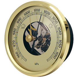 Weinlese-Messinginnenthermometer-Hygrometer im Freien für Garten-Gewächshaus