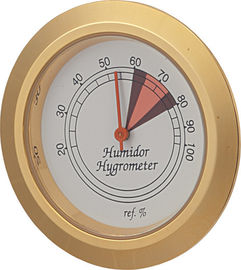 Durchmesser-runde Form des Tabak-Zigarren-Hygrometer-37.8mm für das Luftfeuchtigkeitsregler-Rauchen