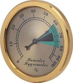 Durchmesser-runde Form des Tabak-Zigarren-Hygrometer-37.8mm für das Luftfeuchtigkeitsregler-Rauchen