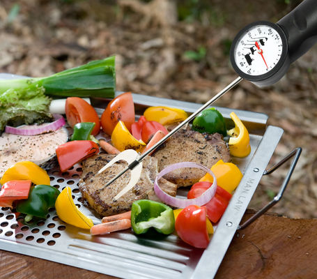 SS gabeln Grill-Fleisch-Thermometer NSF LFGB 392F