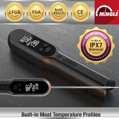 Thermometer-Nahrungsmitteltemperaturfühler-einzigartiger Entwurf IPX7 wasserdichter Digital