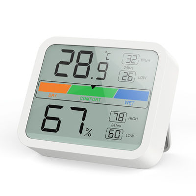 ABS Plastikinnenthermometer-Digital-Temperatur-Feuchtigkeits-Meter im Freien