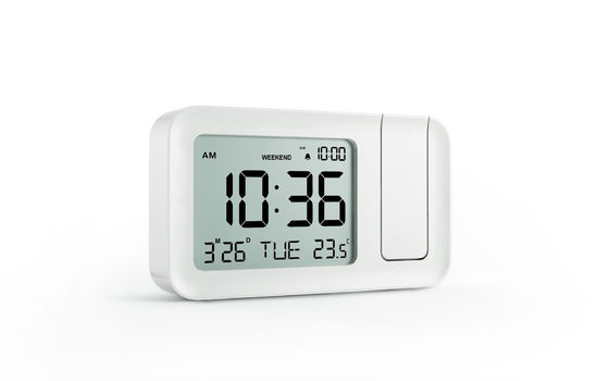 Innenthermometer-Uhr im Freien USB LCD-Anzeige Dimmable batteriebetrieben