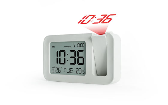 Innenthermometer-Uhr im Freien USB LCD-Anzeige Dimmable batteriebetrieben